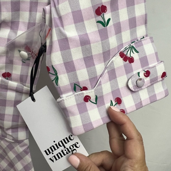 Floral Checkered Dress - Picture 5 of 8